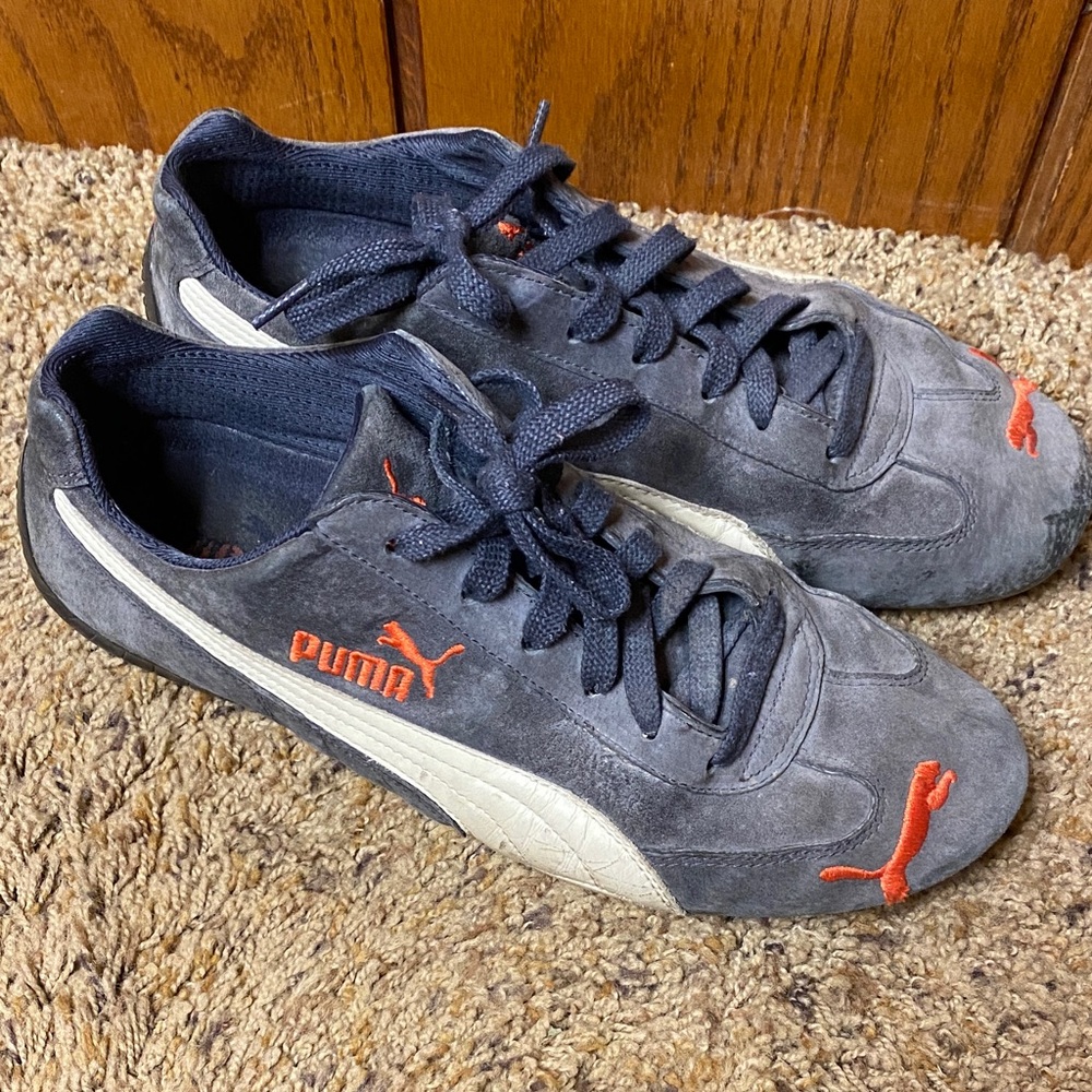 Puma Vintage Speedcat Orange and Navy Shoes